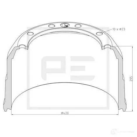 Тормозной барабан PETERS ENNEPETAL CPQX 0 1438362513 04668900a