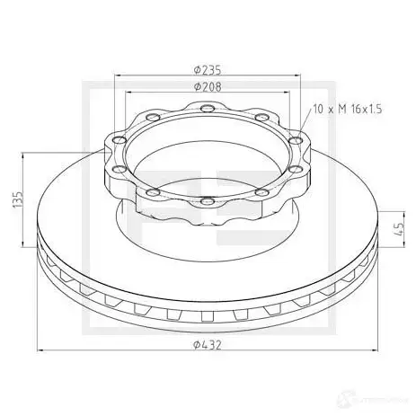 Ремкомплект тяги PETERS ENNEPETAL 03305900a NU M3WF7 1439124121