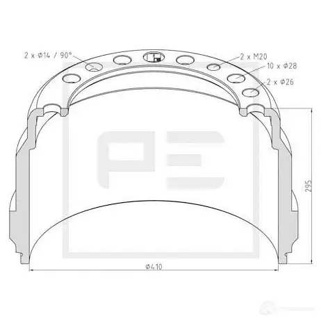 Рулевой наконечник PETERS ENNEPETAL 2WF8 GS3 1439406955 14200600a