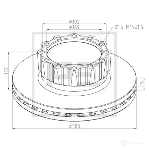 Рулевой наконечник PETERS ENNEPETAL 5854 I 1439407077 14207900a изображение 0