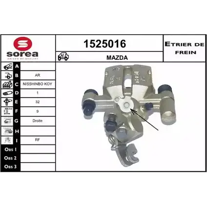 Тормозной суппорт SNRA 1525016 L2KTY 53J7 FN 1228689573