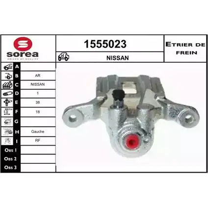 Тормозной суппорт SNRA 1228689901 NGWNY RS4O LX 1555023 изображение 0