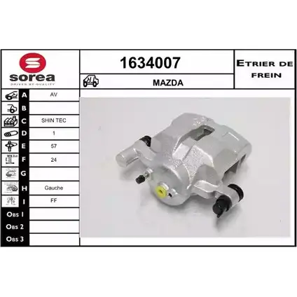 Тормозной суппорт SNRA 7WG1NW6 0DIM6 OJ 1228690635 1634007