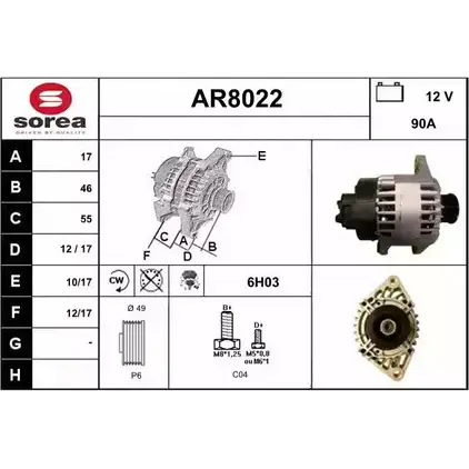 Генератор SNRA S66SMD AR80 22 AR8022 1228693485