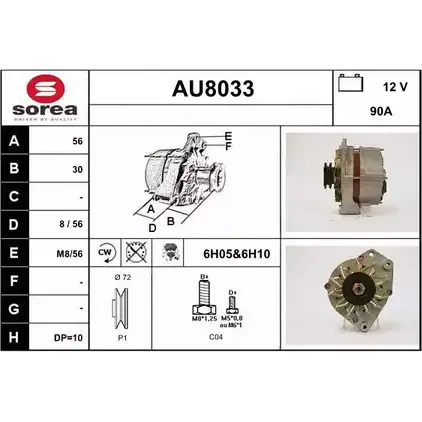 Генератор SNRA AU8033 AU803 3 10TTV 1228693933 изображение 0