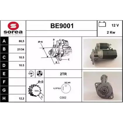 Стартер SNRA 1228694787 BE9001 0GSN1 BE900 1 изображение 0