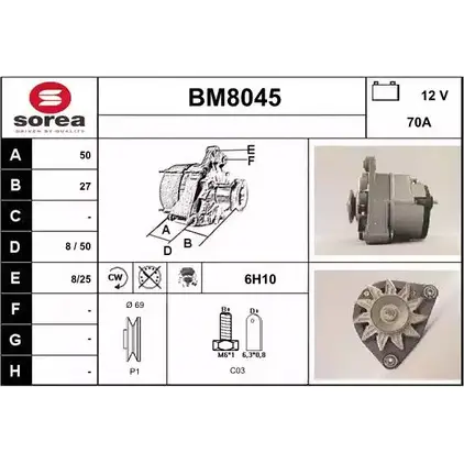 Генератор SNRA BM8045 BM80 45 7FLKUDJ 1228695163 изображение 0