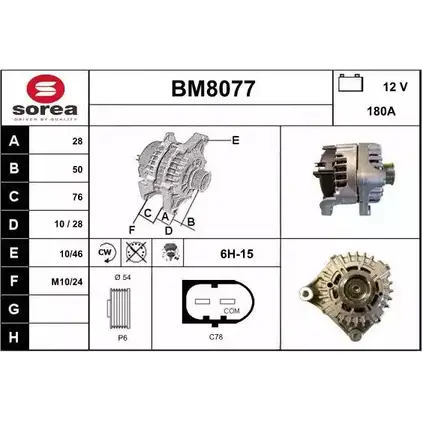 Генератор SNRA BM8077 1228695397 TXWGE2 BM80 77 изображение 0