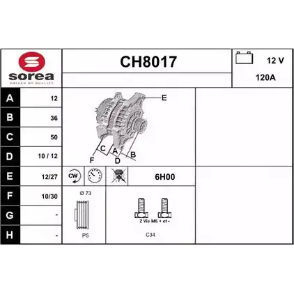 Генератор SNRA CH 8017 9EI4Z 1228697625 CH8017 изображение 0