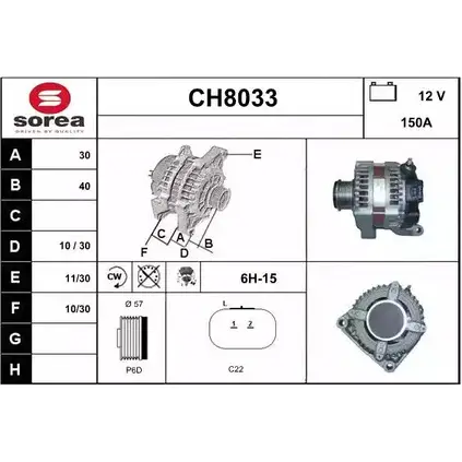 Генератор SNRA CH803 3 1228697795 CH8033 A163D