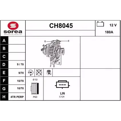 Генератор SNRA YUZEEH 1228697861 53QL O CH8045 изображение 0