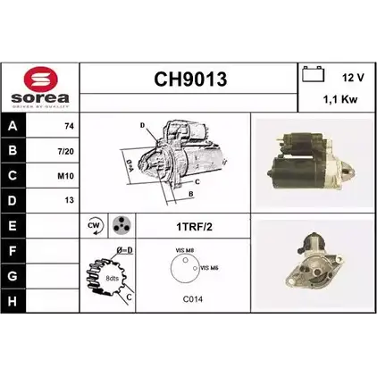 Стартер SNRA E07NIFX CH9 013 1228698021 CH9013 изображение 0