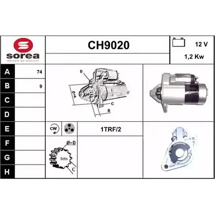 Стартер SNRA HCB7K CH9 020 1228698069 CH9020 изображение 0