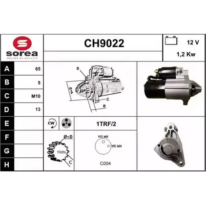 Стартер SNRA CH9022 CH 9022 XBT8Z 1228698099 изображение 0