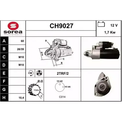 Стартер SNRA I9D3W CH9027 Y28Y H 1228698159