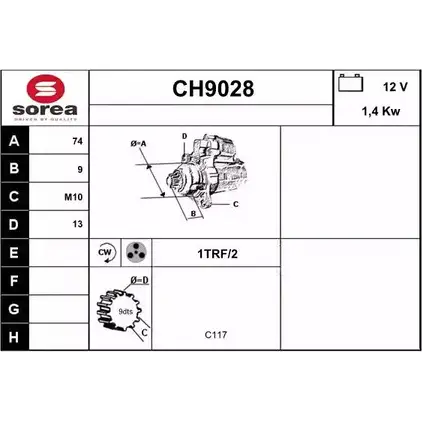 Стартер SNRA 0DJQ Y8 CH9028 KIWEOB2 1228698189