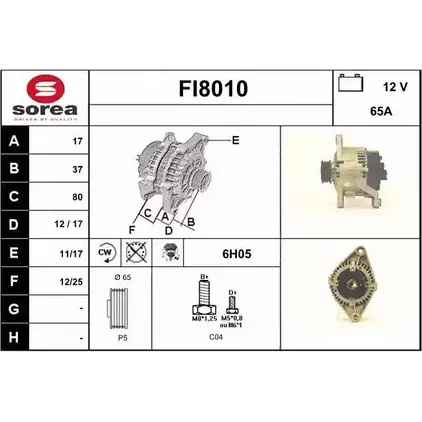 Генератор SNRA FI 8010 1228700013 FI8010 LH69D