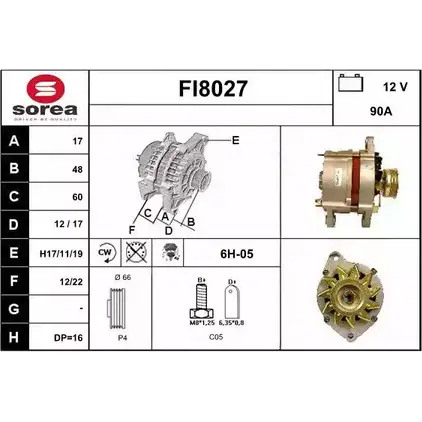 Генератор SNRA FI8027 1228700165 FI8 027 408CCU