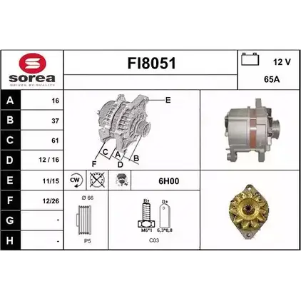 Генератор SNRA FI8051 FI 8051 1228700267 KEQZJU2