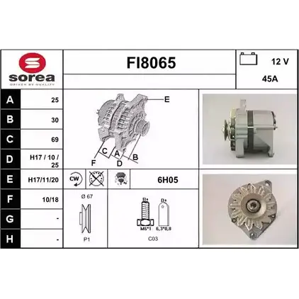 Генератор SNRA FI806 5 YXOQCY8 FI8065 1228700405