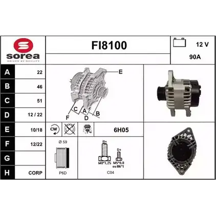 Генератор SNRA FI8100 1228700587 MDN3T2 F I8100