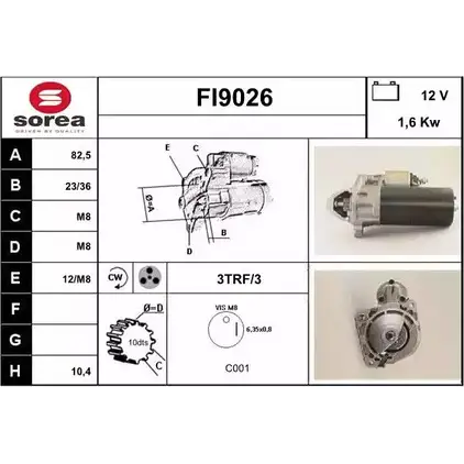 Стартер SNRA LLEU7 FI9026 FI902 6 1228700947 изображение 0