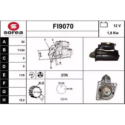 Стартер SNRA 1228701319 AO9GC2H FI907 0 FI9070
