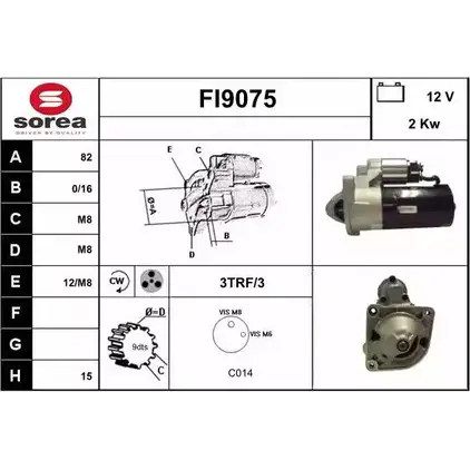 Стартер SNRA FI9075 FI 9075 JU8FEB 1228701395