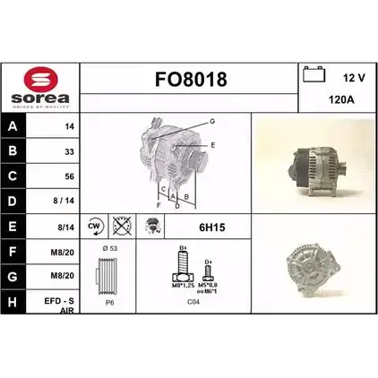 Генератор SNRA RCTFMI F O8018 FO8018 1228701623