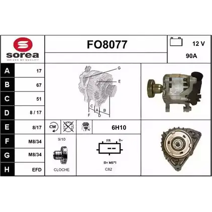 Генератор SNRA FO8077 1228702227 FO80 77 EUUGR