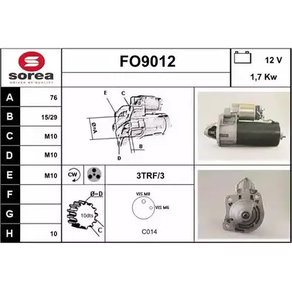 Стартер SNRA FO9012 FO90 12 GUNYCOO 1228702941
