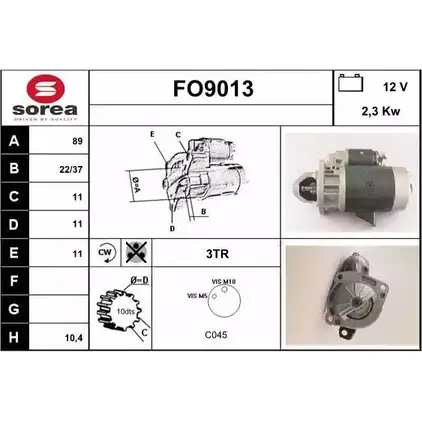 Стартер SNRA FO 9013 1228702969 JVTM0S FO9013 изображение 0