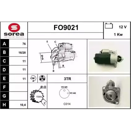 Стартер SNRA FO9021 FO9 021 1228703035 L5GP2R1