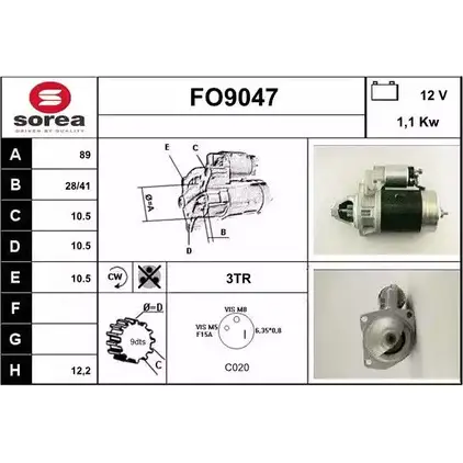 Стартер SNRA 1BED8F FO9 047 1228703429 FO9047 изображение 0