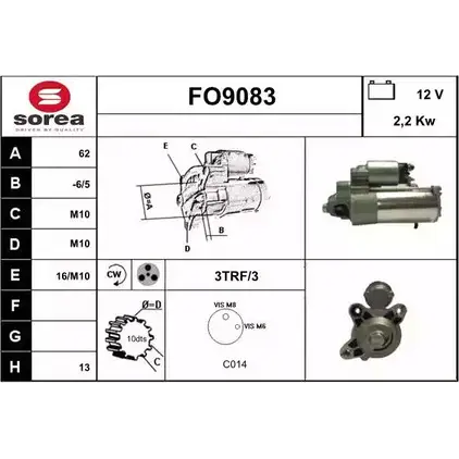 Стартер SNRA FO9083 1228703953 Z1BLX5 FAZIOJ O изображение 0