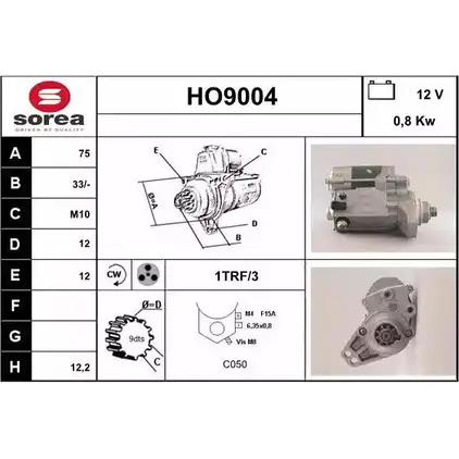 Стартер SNRA HO 9004 1228704677 HO9004 NSO3T изображение 0