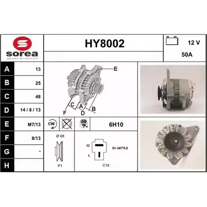 Генератор SNRA W84G6I HY8002 1228705051 HY8 002 изображение 0