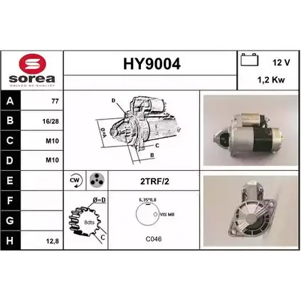 Стартер SNRA HY9004 HY900 4 H9Q99 1228705589