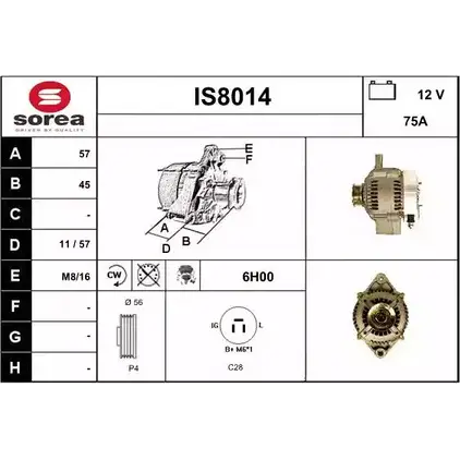 Генератор SNRA ZWCNBM IS801 4 IS8014 1228706081 изображение 0