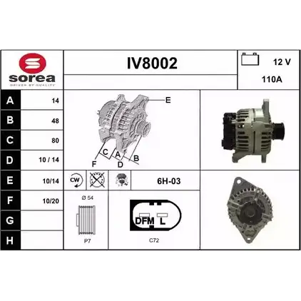 Генератор SNRA 1228706305 I V8002 4AA9E IV8002