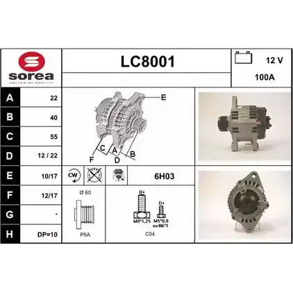 Генератор SNRA LC 8001 L7QQF LC8001 1228708127 изображение 0