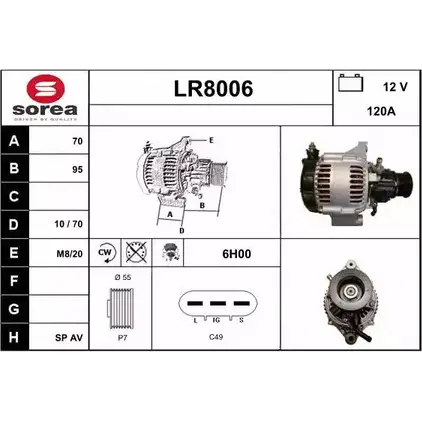 Генератор SNRA LR8006 LR80 06 F27O9XF 1228708305