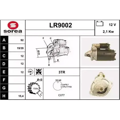 Стартер SNRA LR9002 1228708411 CA5IXXN LR900 2 изображение 0