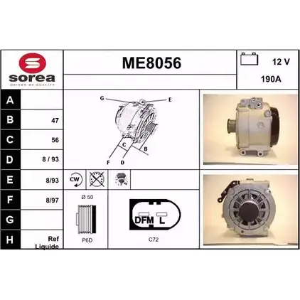 Генератор SNRA ME8056 1228710473 M E8056 1W2DY6