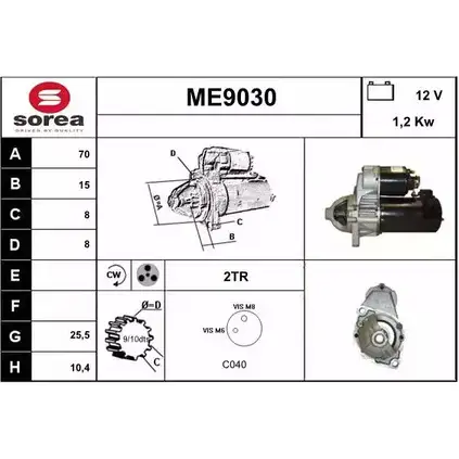 Стартер SNRA ME903 0 1228711003 ME9030 XPO6I8 изображение 0