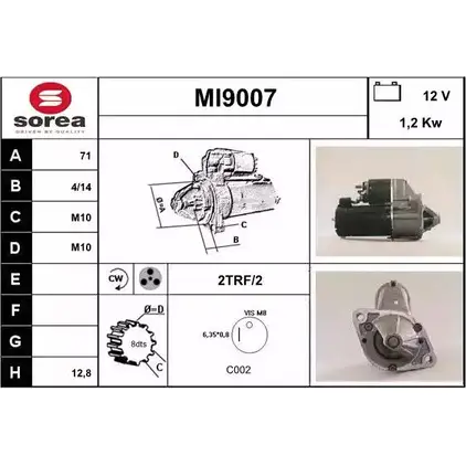 Стартер SNRA MI9 007 8WXLQZA 1228711807 MI9007 изображение 0