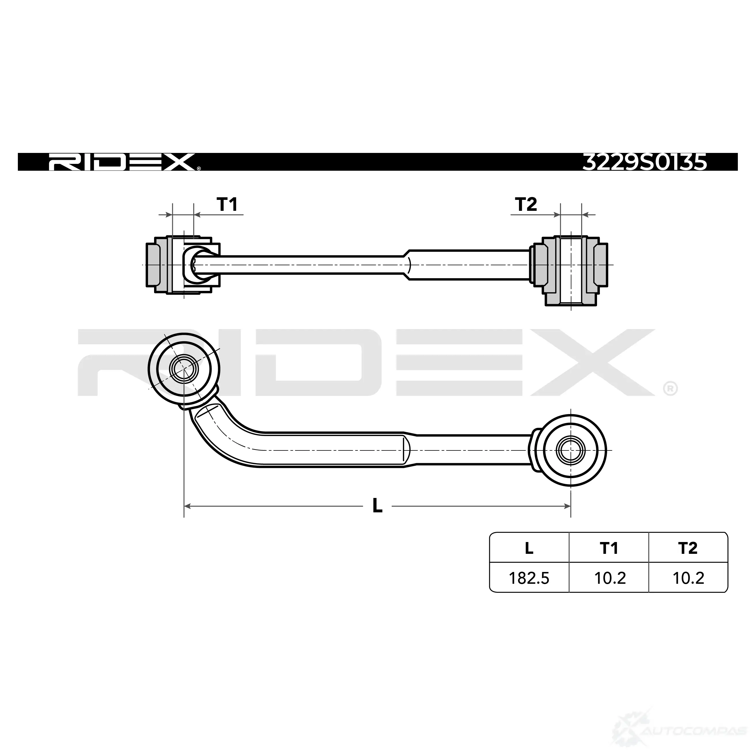 Стойка стабилизатора, тяга RIDEX UPG 4GN 1437678439 3229s0135 изображение 6