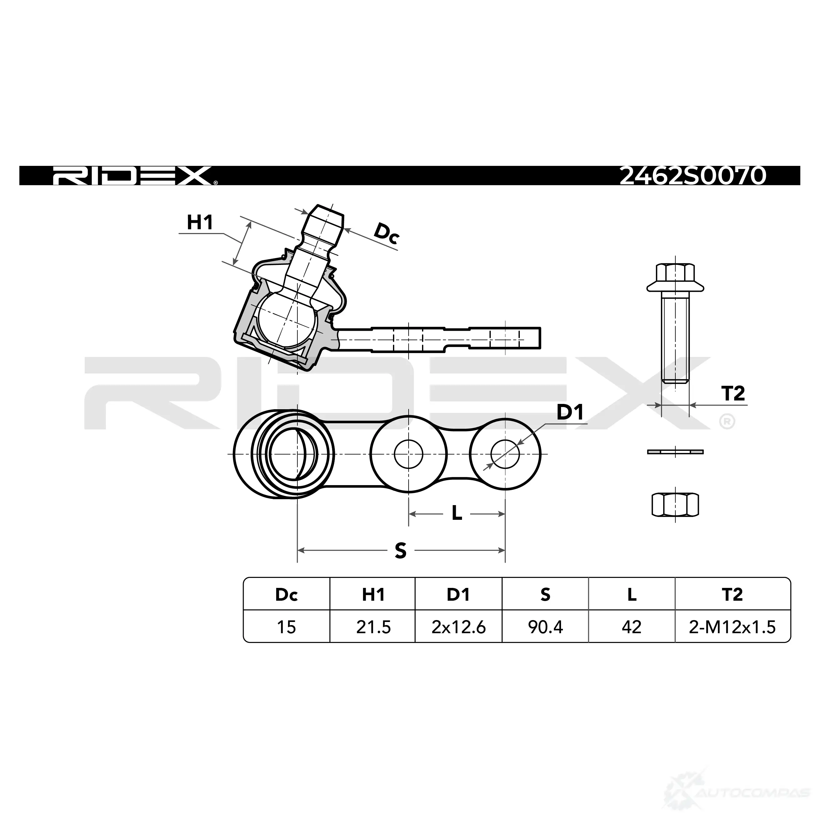 Шаровая опора RIDEX 2462s0070 6O BWTF 1437702203 изображение 14