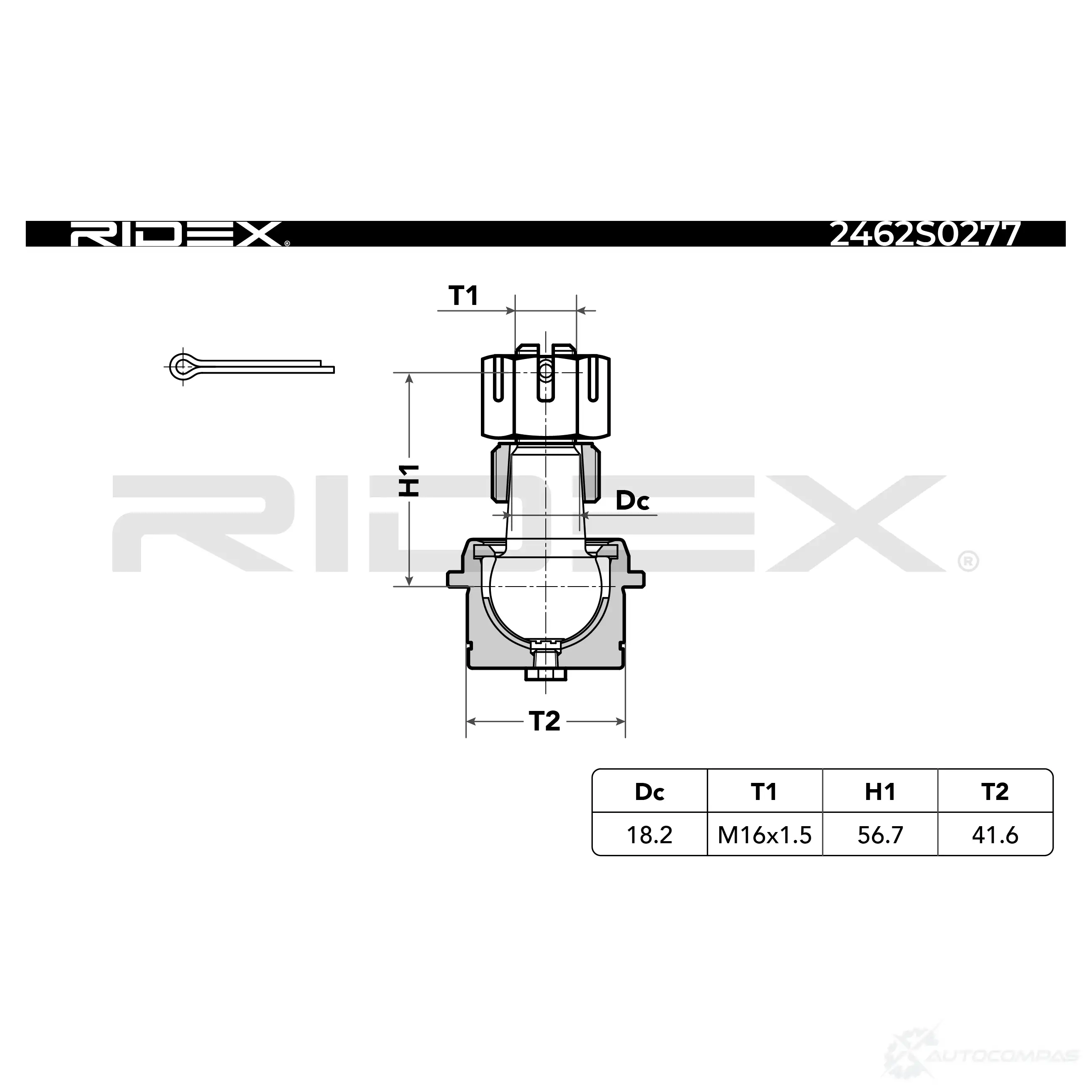 Шаровая опора RIDEX Y3 XGVC 2462s0277 1437703047 изображение 4