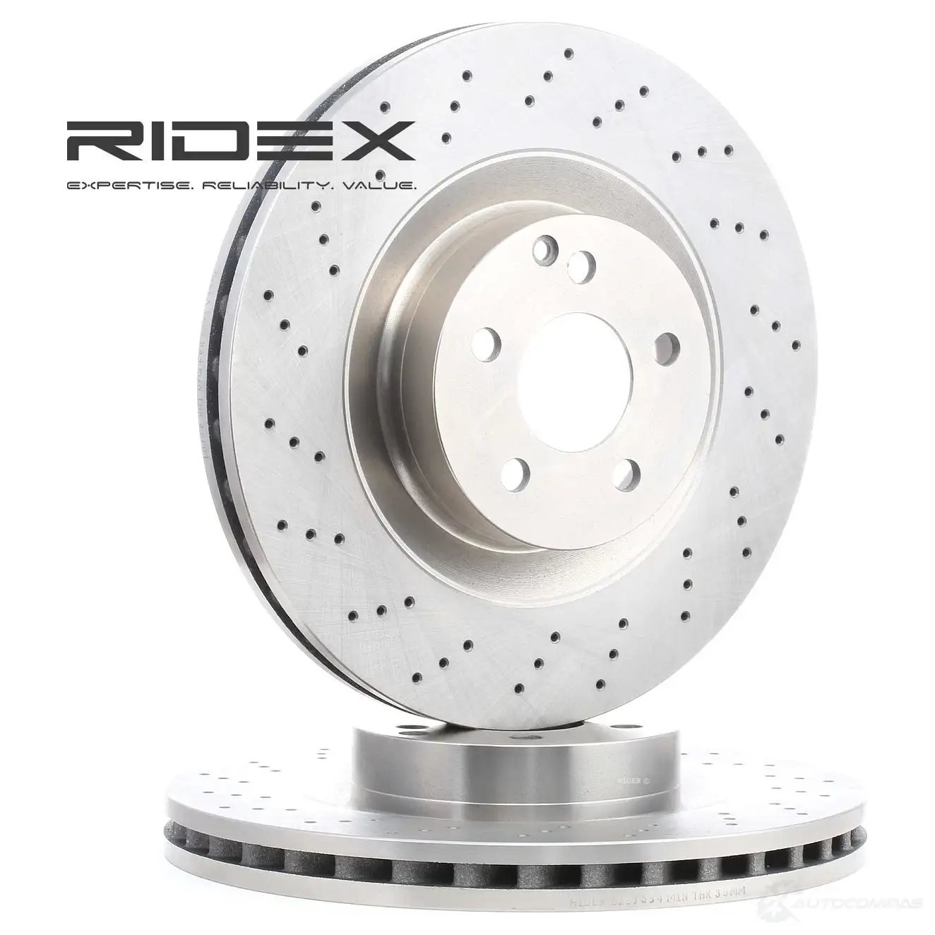 Тормозной диск RIDEX 82b0554 1437709371 7L 3OKZF - Изображение 1